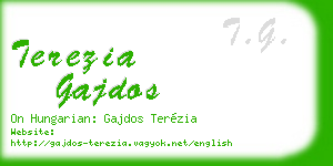 terezia gajdos business card